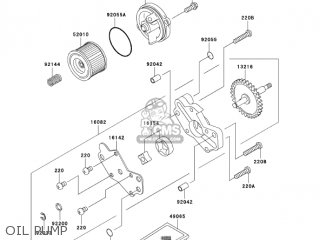 OIL PUMP - KLX250H6F KLX250S 2006 USA CANADA