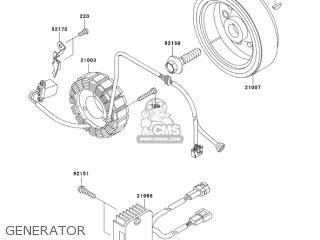 GENERATOR - KLX250H6F KLX250S 2006 USA CANADA