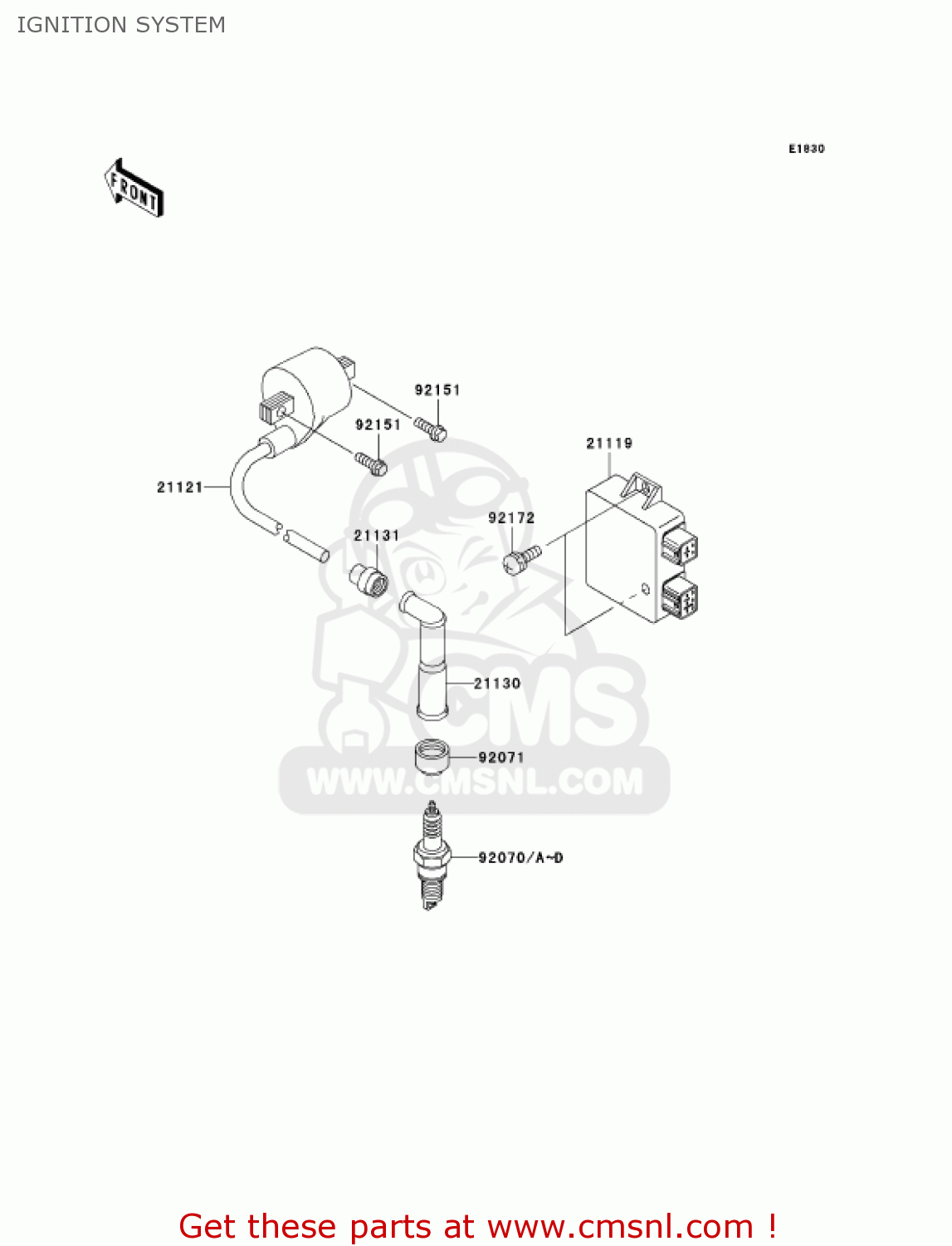 IGNITION SYSTEM KLX250H7F KLX250S 2007 USA CANADA