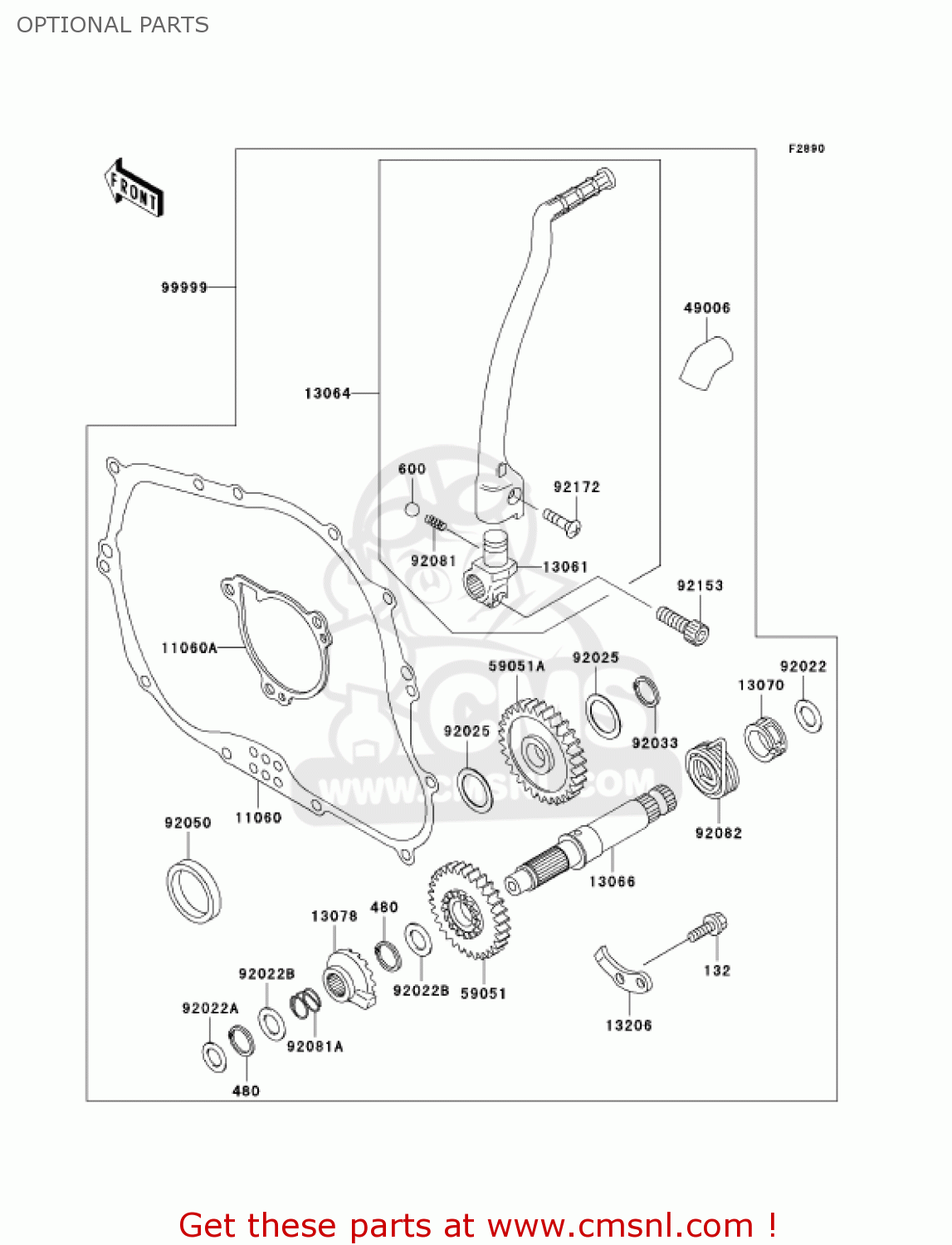 OPTIONAL PARTS KLX250H7F KLX250S 2007 USA CANADA