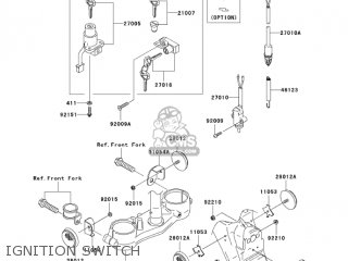 IGNITION SWITCH - KLX250H7F KLX250S 2007 USA CANADA