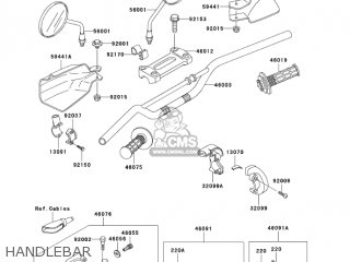 HANDLEBAR - KLX250H7F KLX250S 2007 USA CANADA