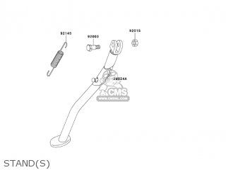 STAND(S) - KLX250H7F KLX250S 2007 USA CANADA