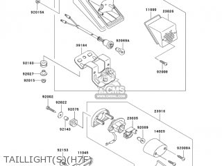 TAILLIGHT(S)(H7F) - KLX250H7F KLX250S 2007 USA CANADA