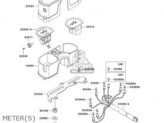 METER(S) - KLX250H7F KLX250S 2007 USA CANADA