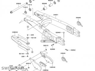 SWINGARM - KLX250H7F KLX250S 2007 USA CANADA