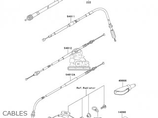 CABLES - KLX250H7F KLX250S 2007 USA CANADA