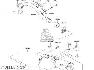 MUFFLER(S) - KLX250H7F KLX250S 2007 USA CANADA