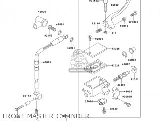 FRONT MASTER CYLINDER - KLX250H7F KLX250S 2007 USA CANADA