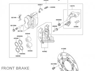 FRONT BRAKE - KLX250H7F KLX250S 2007 USA CANADA