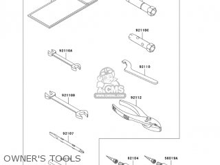 OWNER'S TOOLS - KLX250H7F KLX250S 2007 USA CANADA