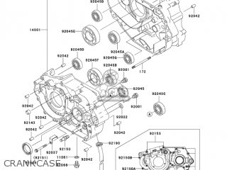 CRANKCASE - KLX250H7F KLX250S 2007 USA CANADA