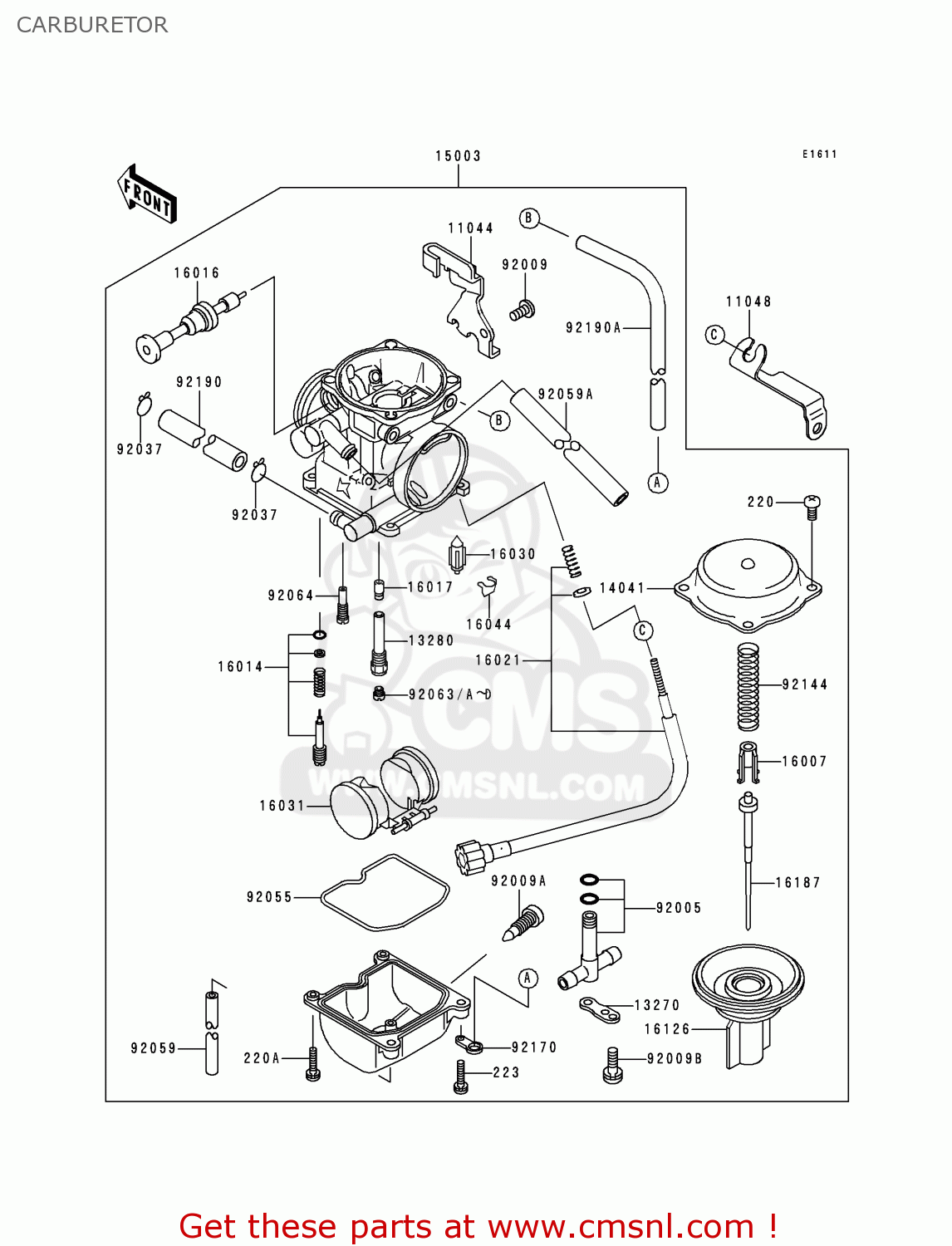 CARBURETOR KLX250J2 DTRACKER 1999 GREECE
