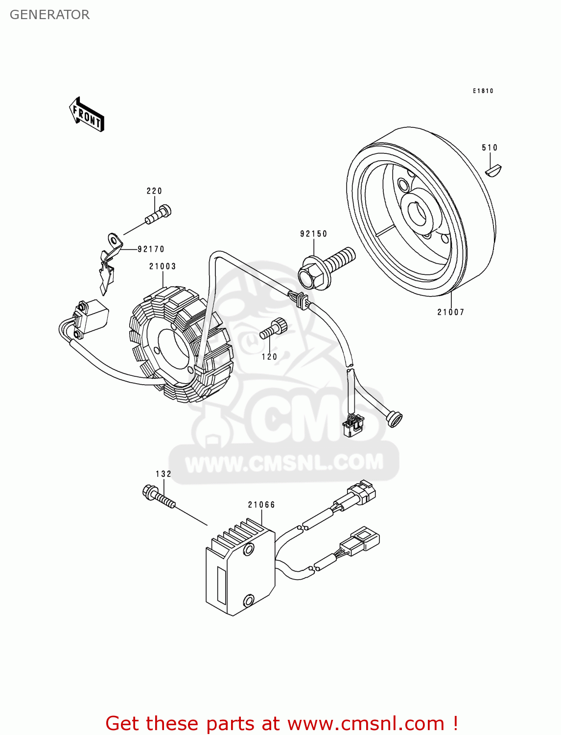 GENERATOR KLX250J2 DTRACKER 1999 GREECE