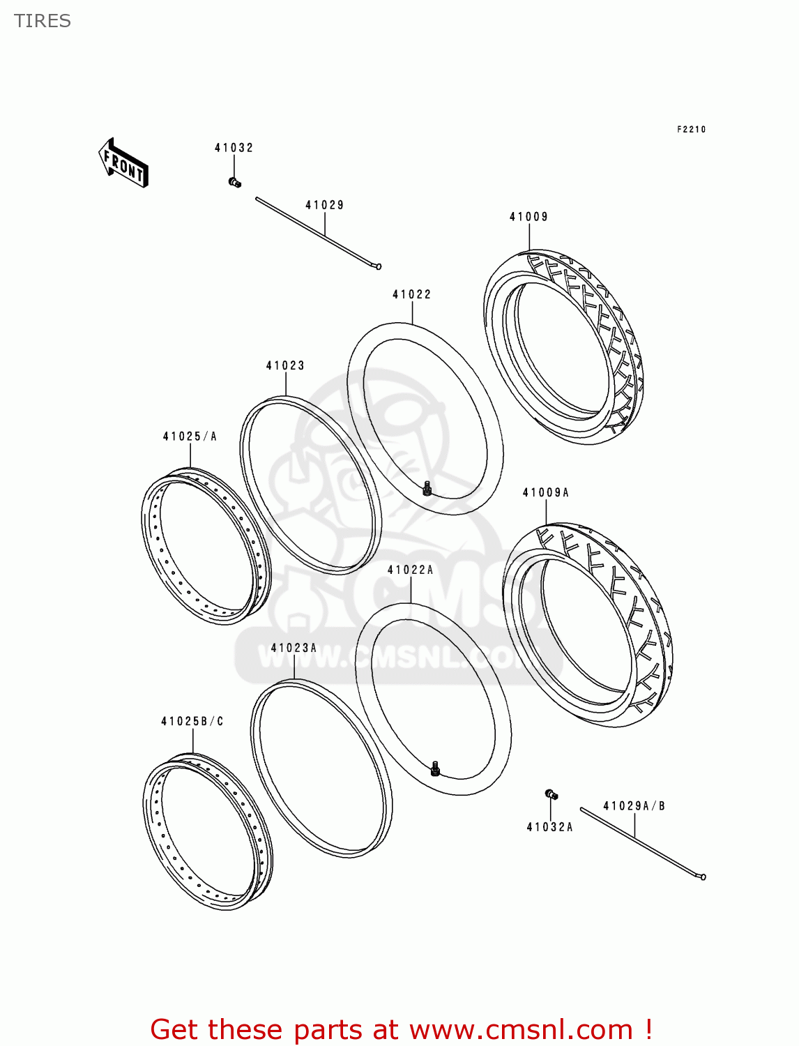 TIRES KLX250J2 DTRACKER 1999 GREECE