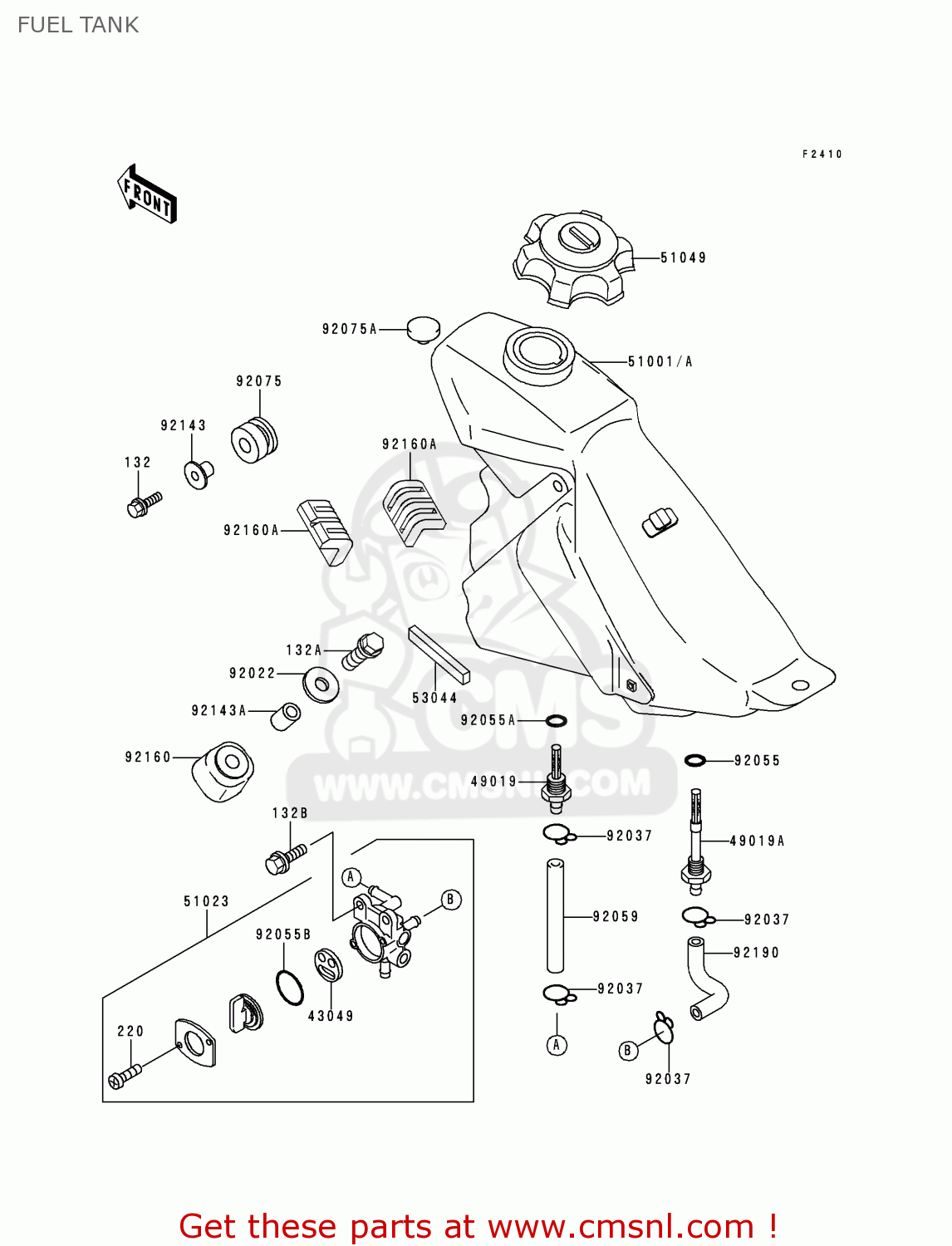 FUEL TANK KLX250J2 DTRACKER 1999 GREECE