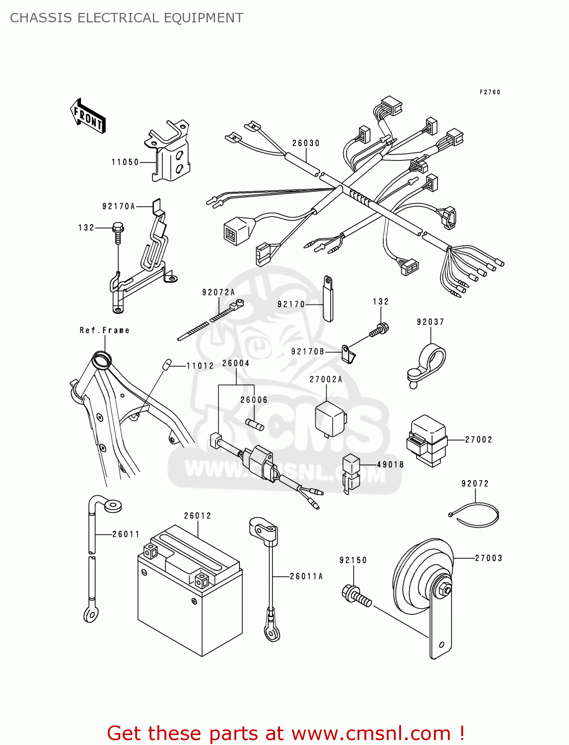 CHASSIS ELECTRICAL EQUIPMENT KLX250J2 DTRACKER 1999 GREECE
