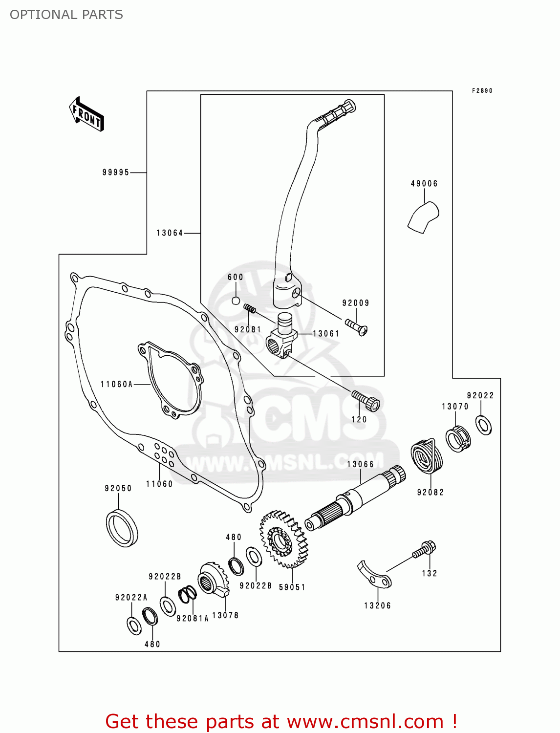 OPTIONAL PARTS KLX250J2 DTRACKER 1999 GREECE