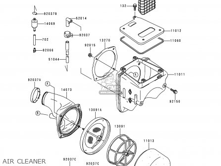 AIR CLEANER - KLX250J2 DTRACKER 1999 GREECE