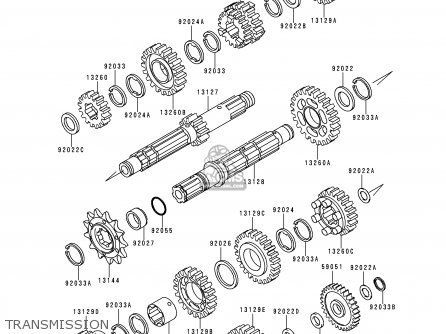 TRANSMISSION - KLX250J2 DTRACKER 1999 GREECE