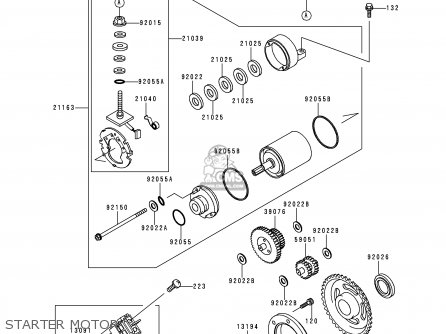 STARTER MOTOR - KLX250J2 DTRACKER 1999 GREECE
