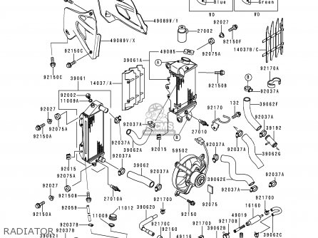 RADIATOR - KLX250J2 DTRACKER 1999 GREECE