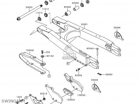 SWINGARM - KLX250J2 DTRACKER 1999 GREECE
