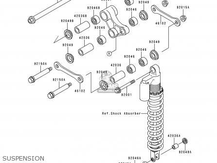 SUSPENSION - KLX250J2 DTRACKER 1999 GREECE