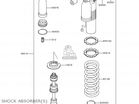 SHOCK ABSORBER(S) - KLX250J2 DTRACKER 1999 GREECE