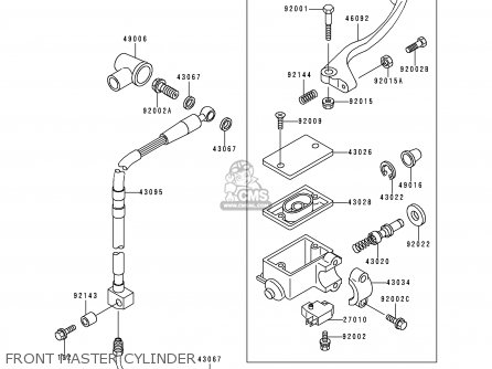 FRONT MASTER CYLINDER - KLX250J2 DTRACKER 1999 GREECE
