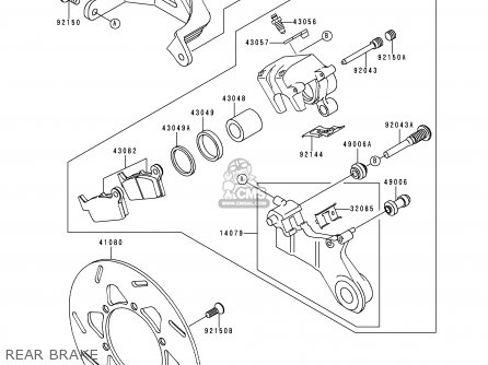 REAR BRAKE - KLX250J2 DTRACKER 1999 GREECE