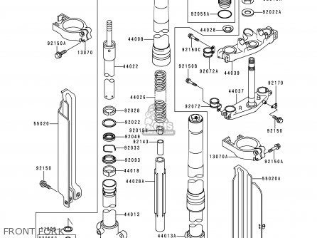 FRONT FORK - KLX250J2 DTRACKER 1999 GREECE