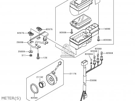 METER(S) - KLX250J2 DTRACKER 1999 GREECE