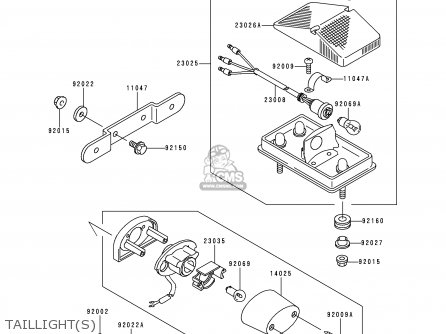 TAILLIGHT(S) - KLX250J2 DTRACKER 1999 GREECE