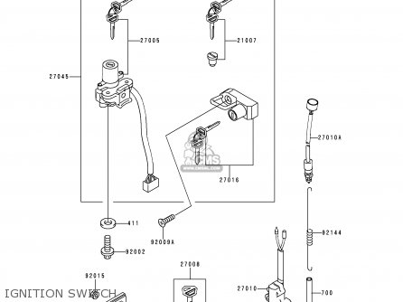 IGNITION SWITCH - KLX250J2 DTRACKER 1999 GREECE