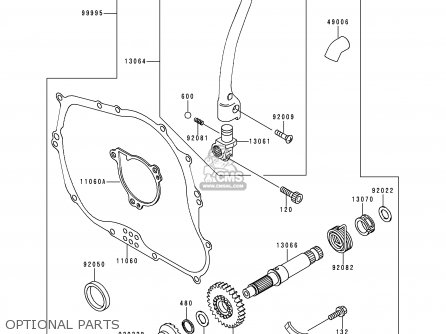 OPTIONAL PARTS - KLX250J2 DTRACKER 1999 GREECE