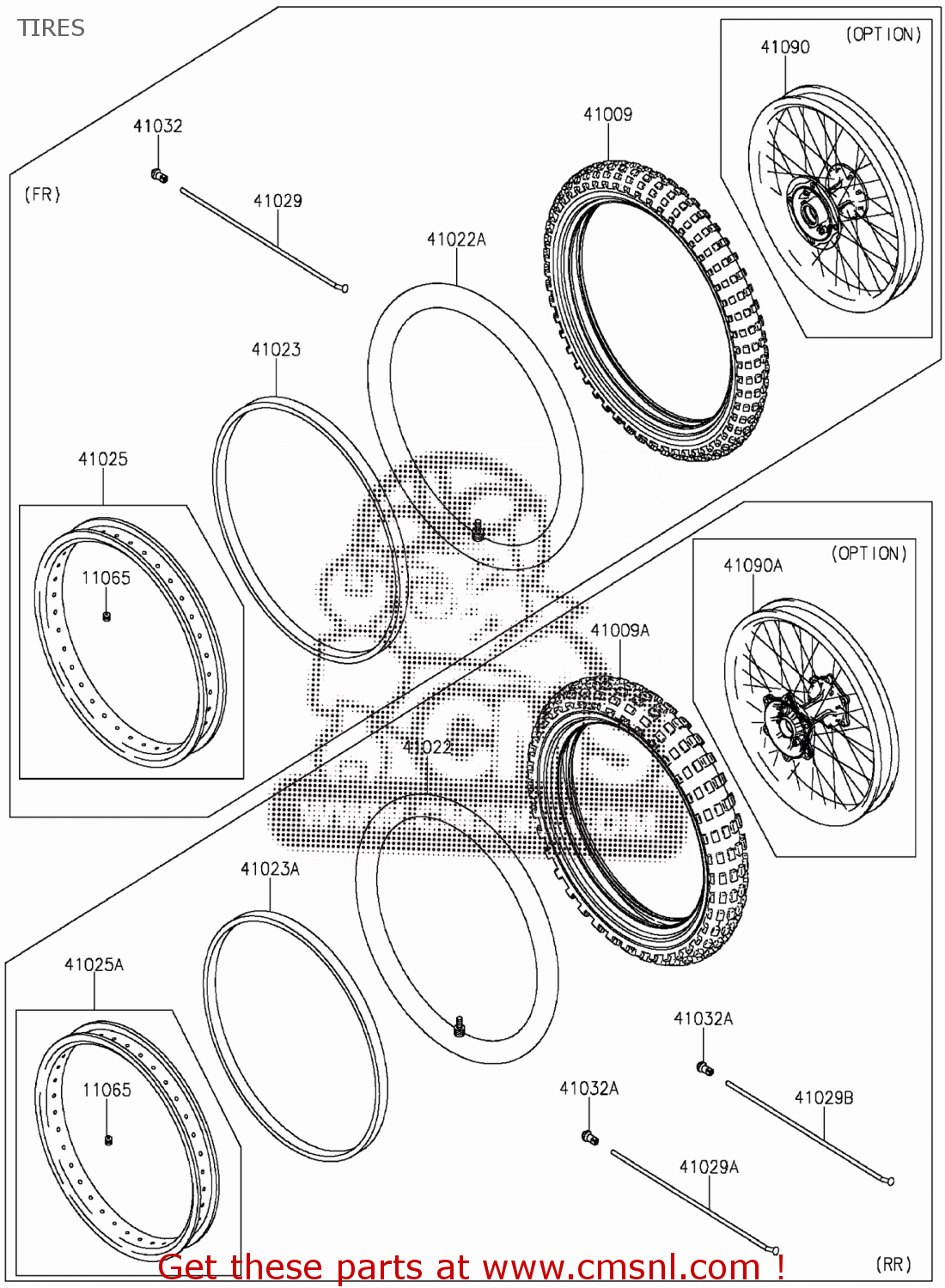 Kawasaki KLX250SEF KLX250 2014 EUROPE,MIDDLE EAST,AFRICA TIRES buy