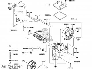 Air Cleaner - KLX250TDF KLX250S 2013 USA
