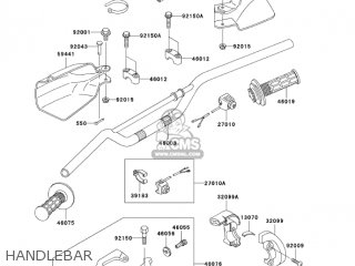 HANDLEBAR - KLX300A10 KLX300R 2005 USA CALIFORNIA CANADA