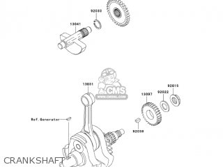 CRANKSHAFT - KLX300A10 KLX300R 2005 USA CALIFORNIA CANADA