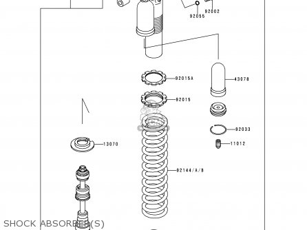 SHOCK ABSORBER(S) - KLX300A2 KLX300R 1997 EUROPE FR