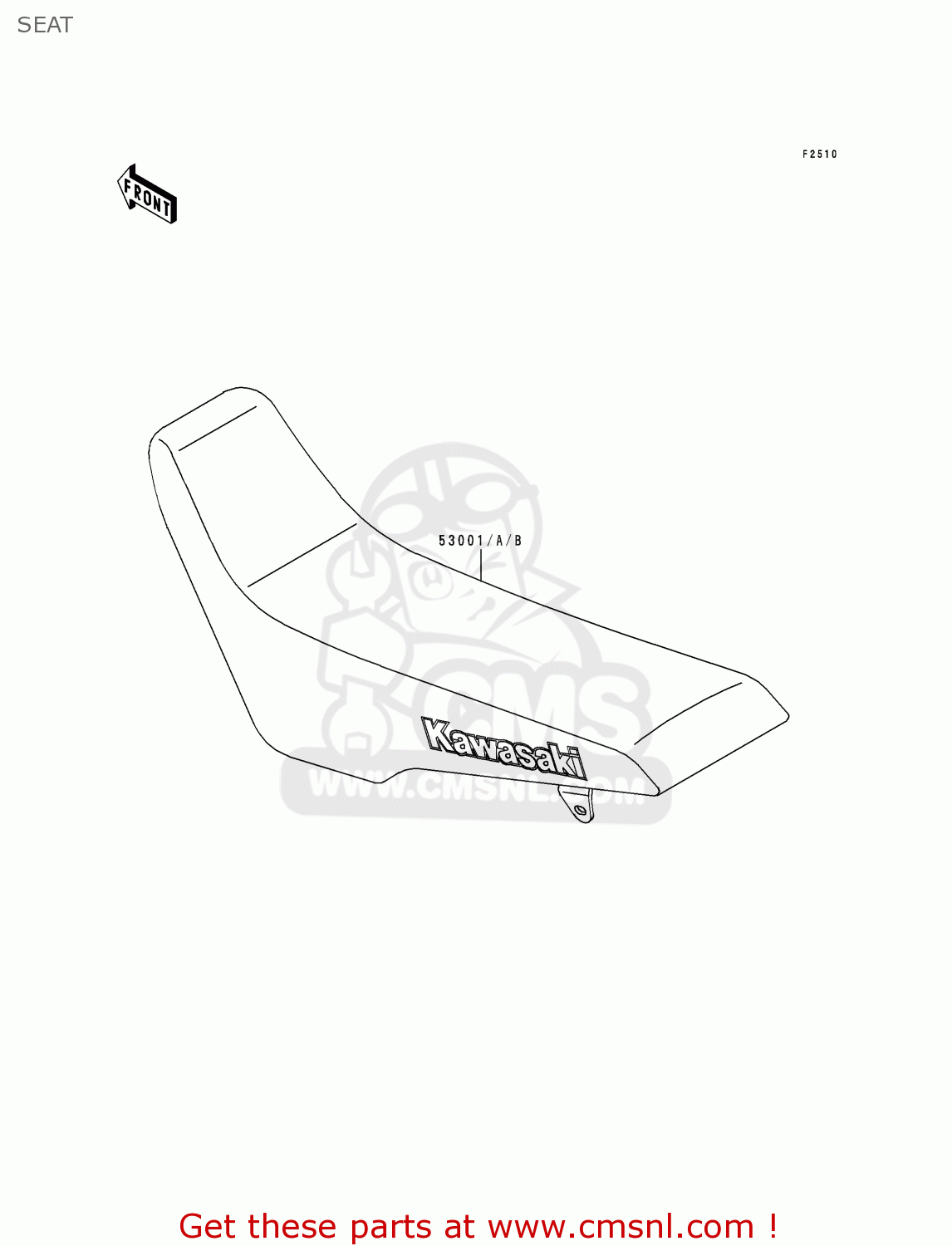 SEAT KLX300A2 KLX300R 1997 USA CANADA