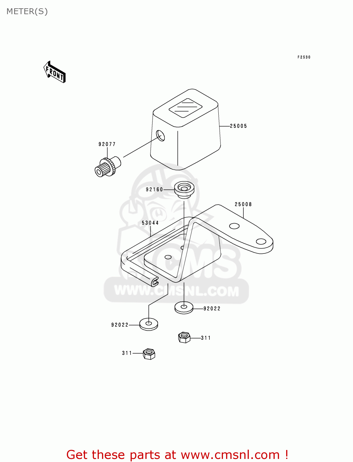 METER(S) KLX300A3 KLX300R 1998 EUROPE FR