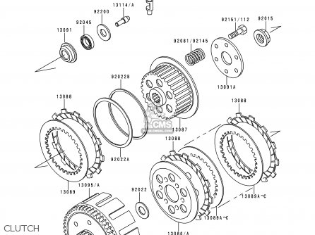 CLUTCH - KLX300A3 KLX300R 1998 EUROPE FR