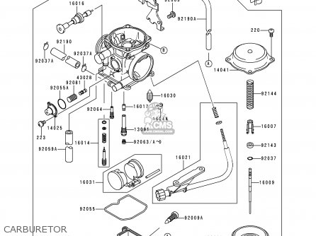 CARBURETOR - KLX300A3 KLX300R 1998 EUROPE FR