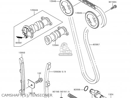 CAMSHAFT(S)/TENSIONER - KLX300A3 KLX300R 1998 USA CALIFORNIA CANADA