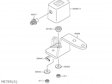 METER(S) - KLX300A3 KLX300R 1998 USA CALIFORNIA CANADA