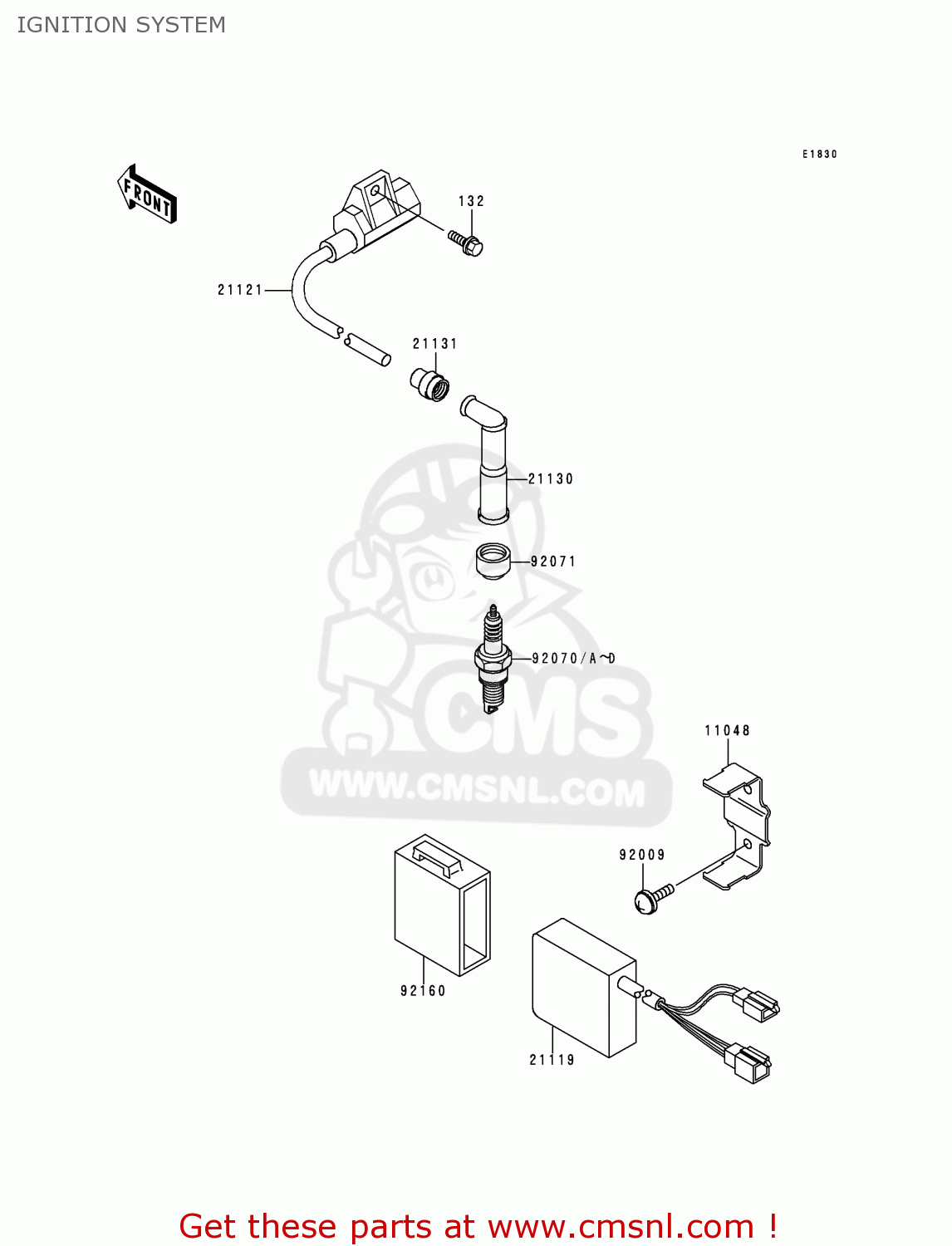IGNITION SYSTEM KLX300A4 KLX300R 1999 EUROPE FR