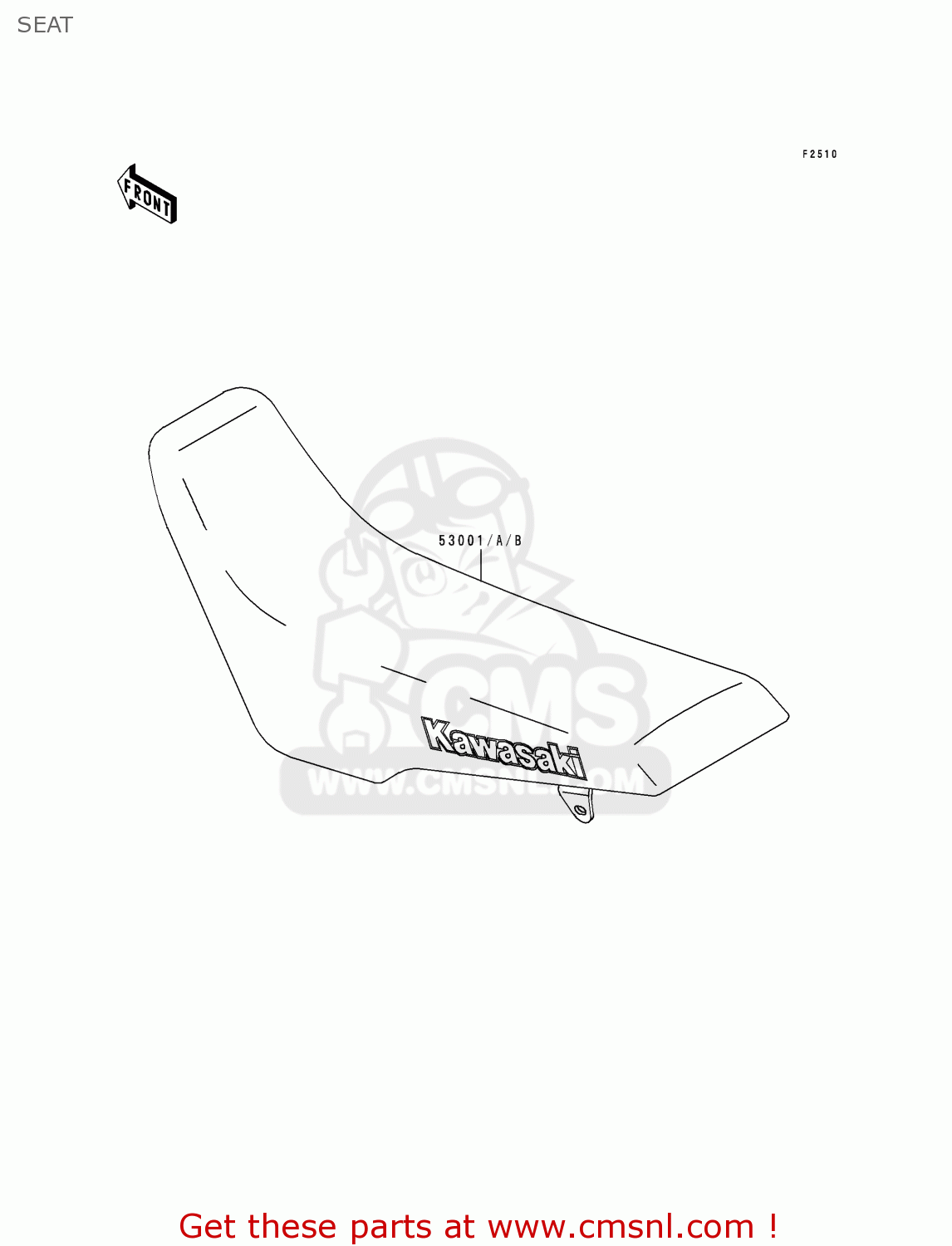 SEAT KLX300A5 KLX300R 2000 EUROPE FR