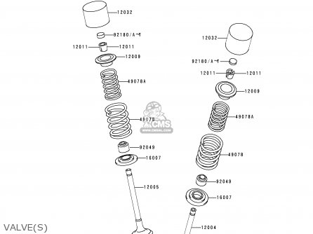 VALVE(S) - KLX300A5 KLX300R 2000 EUROPE FR